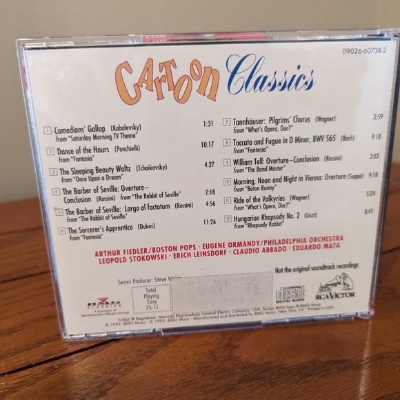 Cartoon Classics RCA Victor Sleeping Beauty Waltz, Ride of Valkyries CD - Picture 3 of 3